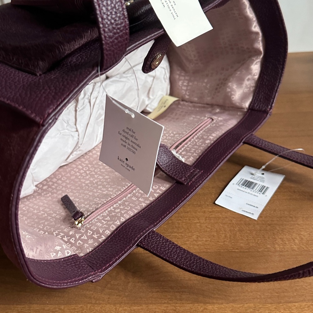 Kate Spade “Kassandra” Sequoia Avenue Satchel – Deep Plum (513) - Picture 2 of 9